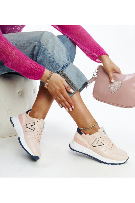 Tênis rosas com sola mais grossa Olonio