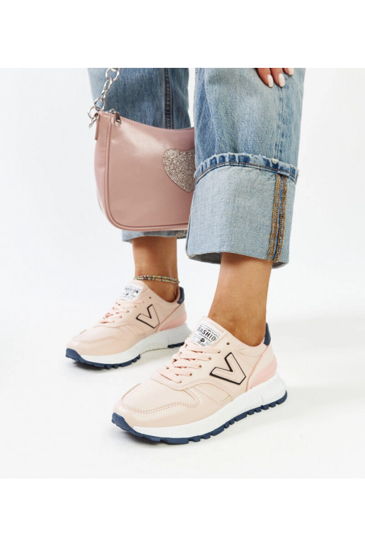 Tênis rosas com sola mais grossa Olonio