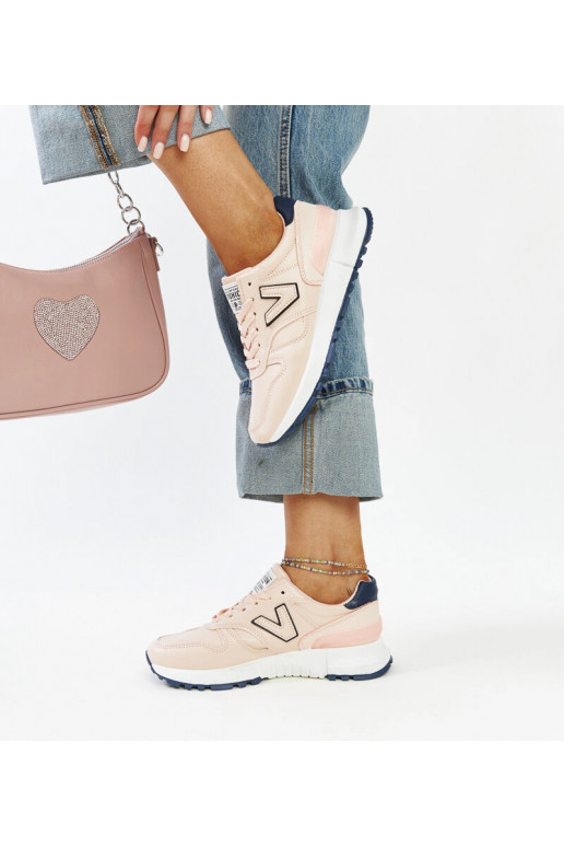 Tênis rosas com sola mais grossa Olonio