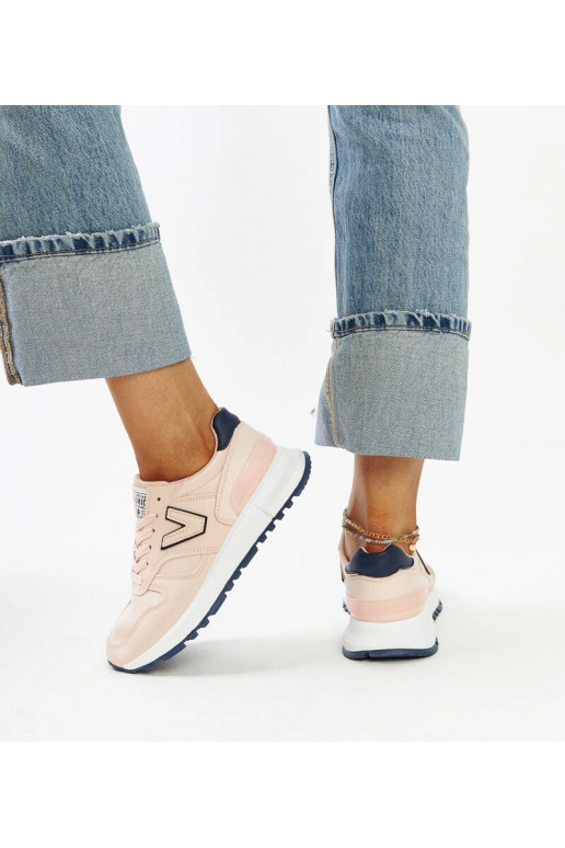 Tênis rosas com sola mais grossa Olonio