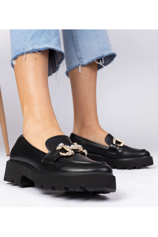 Mocassins elegantes pretos com...