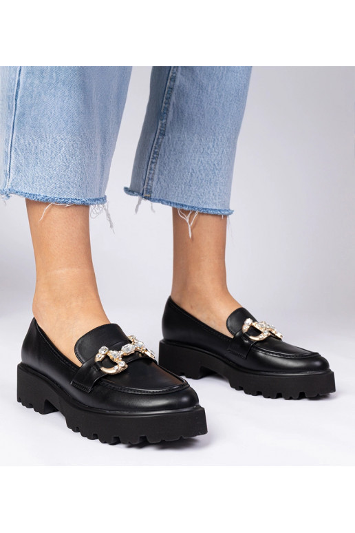 Mocassins elegantes pretos com...