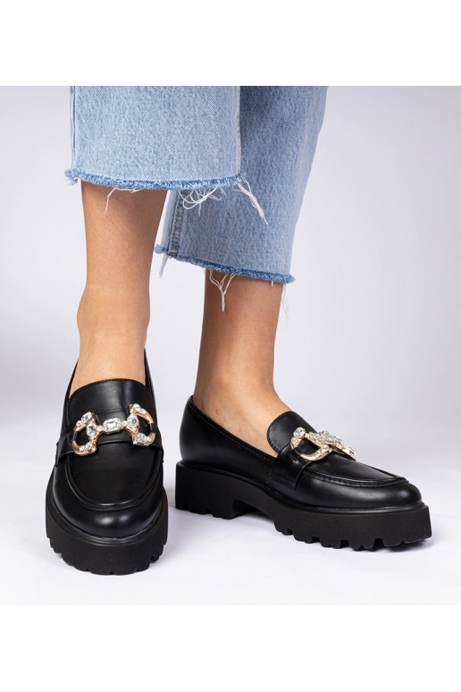 Mocassins elegantes pretos com...