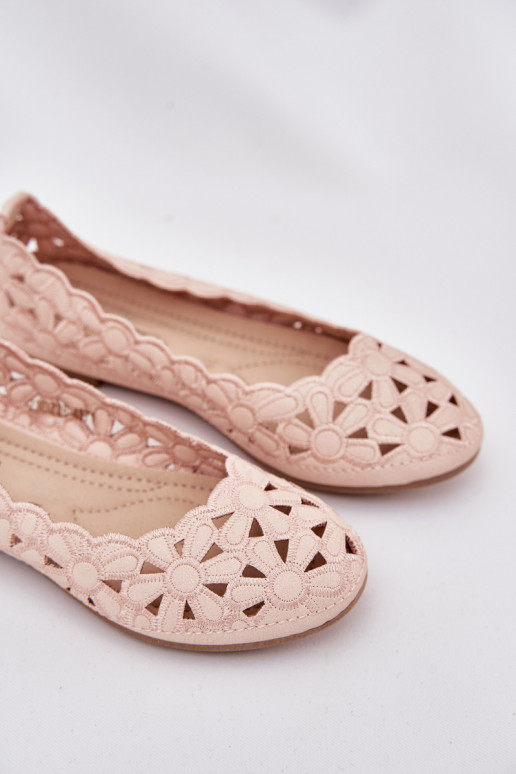 com elementos abertos bailarinas Infantil com brilho cor rosa Zindira com elementos abertos bailarinas Infantil com brilho cor rosa Zindira