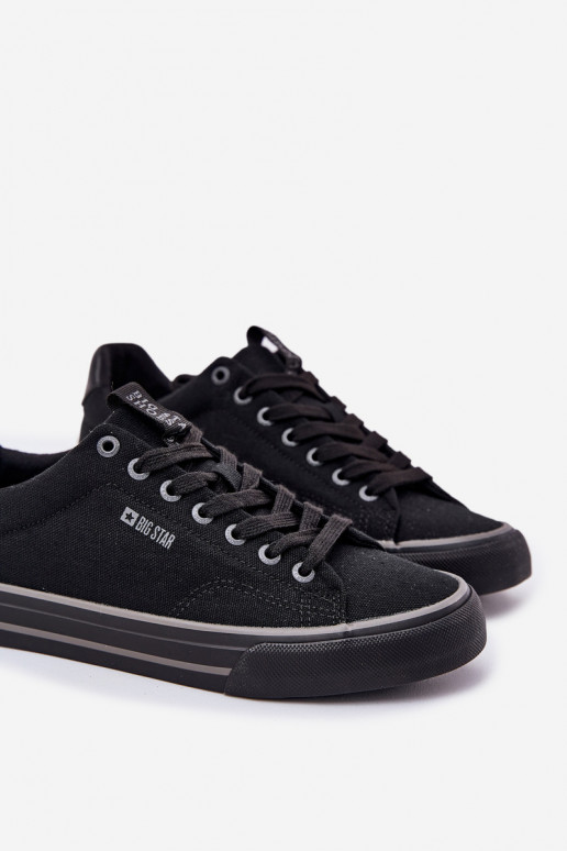 Baixo Sapatos casuais masculinos Big Star NN174018 cor preta