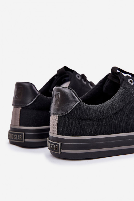 Baixo Sapatos casuais masculinos Big Star NN174018 cor preta