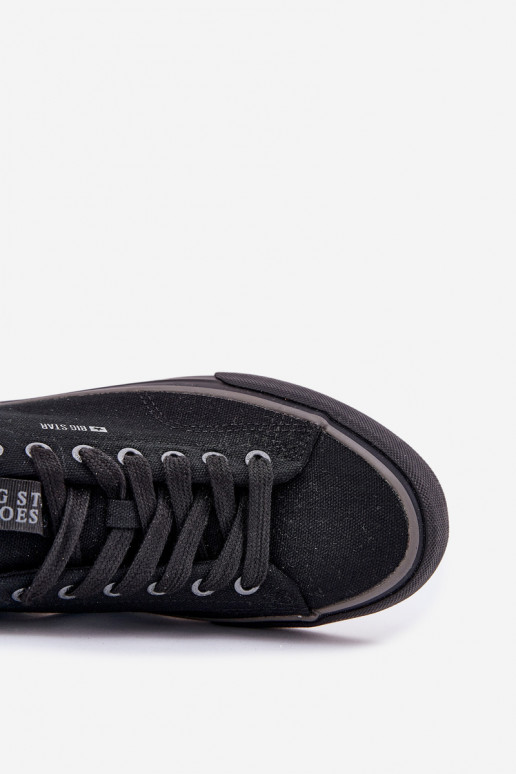 Baixo Sapatos casuais masculinos Big Star NN174018 cor preta