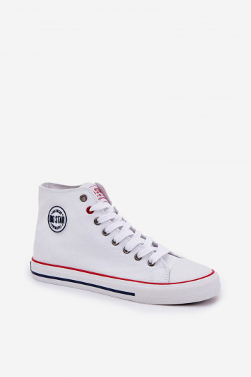 Sapatos masculinos casuais Big Star NN174305 HI-POLY SYSTEM brancos