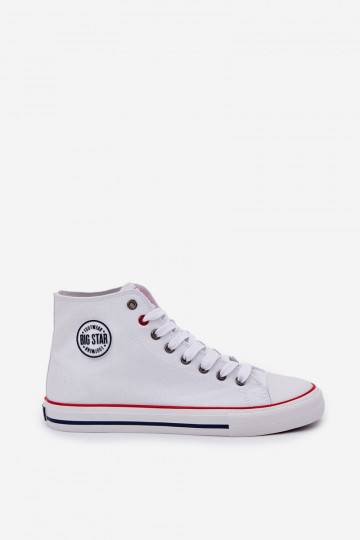 Sapatos masculinos casuais Big Star NN174305 HI-POLY SYSTEM brancos 2