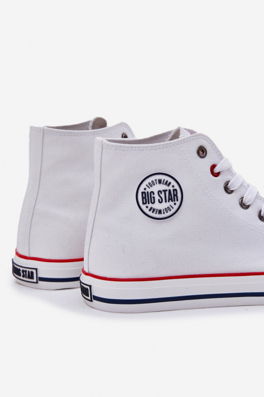  Sapatos casuais masculinos Big Star NN174305 HI-POLY SYSTEM cor branca