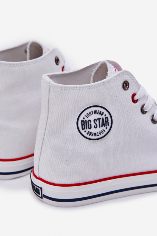  Sapatos casuais masculinos Big Star NN174305 HI-POLY SYSTEM cor branca