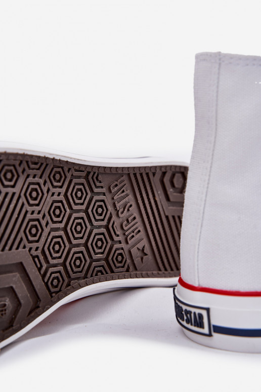  Sapatos casuais masculinos Big Star NN174305 HI-POLY SYSTEM cor branca