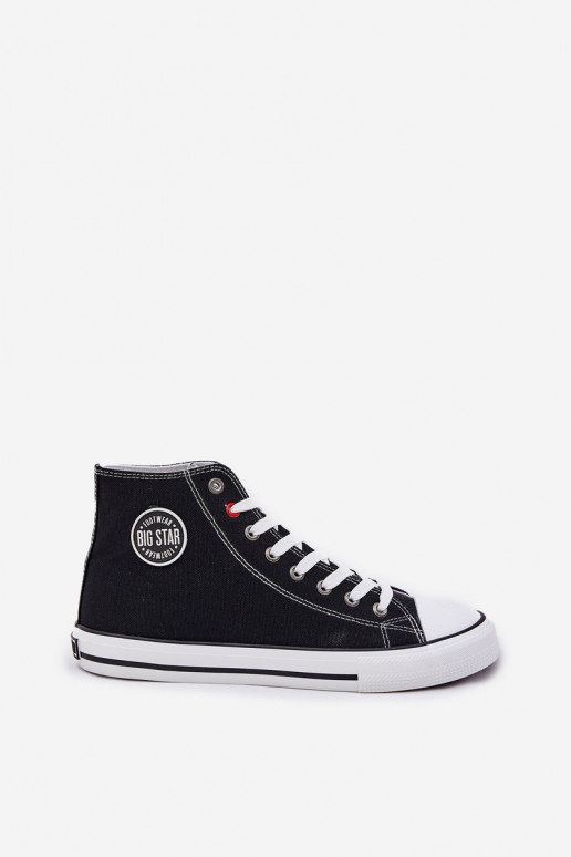  Sapatos casuais masculinos Big Star NN174304 HI-POLY SYSTEM cor preta