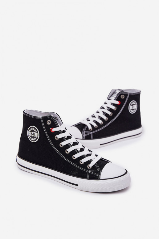  Sapatos casuais masculinos Big Star NN174304 HI-POLY SYSTEM cor preta