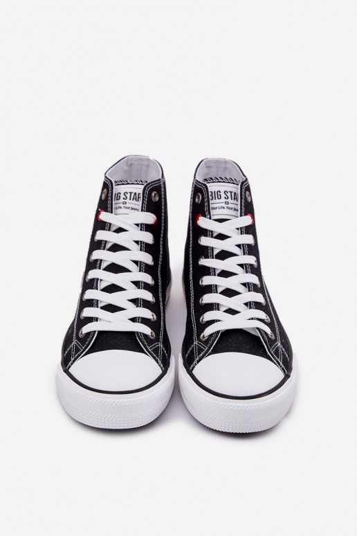  Sapatos casuais masculinos Big Star NN174304 HI-POLY SYSTEM cor preta