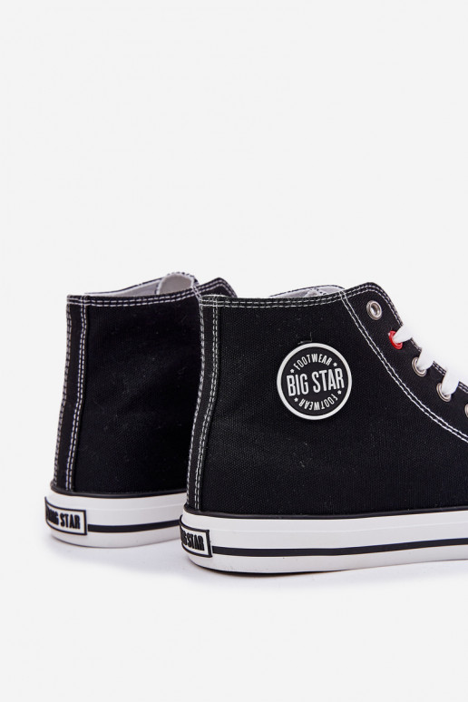  Sapatos casuais masculinos Big Star NN174304 HI-POLY SYSTEM cor preta