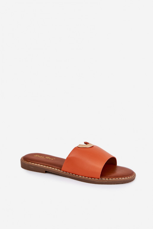 Chinelos femininos Eko Pele Com decoraçõesi Detalami cor laranja Mevith Chinelos femininos Eko Pele Com decoraçõesi Detalami cor laranja Mevith
