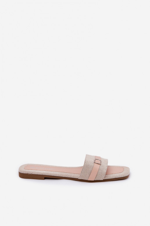 isósceles Chinelos femininos com alças I com fivelas bege Zilina