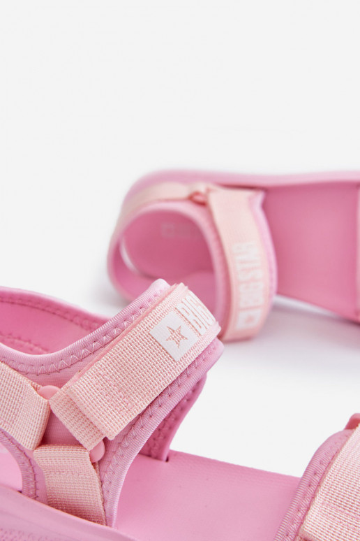 Feminino Estilo esportivo sandálias Big Star LL274729 cor rosa Feminino Estilo esportivo sandálias Big Star LL274729 cor rosa