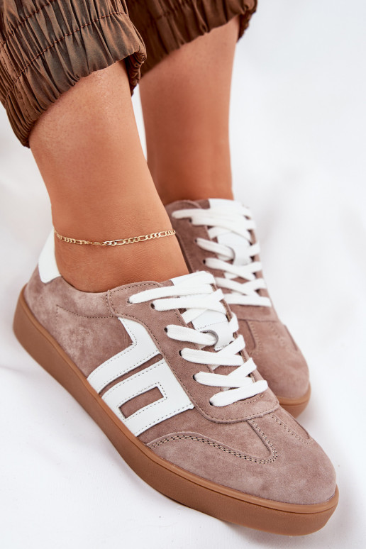 À modalo de tênis tênis de camurça Vinceza 79517 bege À modalo de tênis tênis de camurça Vinceza 79517 bege