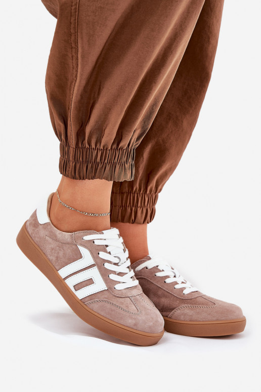 À modalo de tênis tênis de camurça Vinceza 79517 bege À modalo de tênis tênis de camurça Vinceza 79517 bege