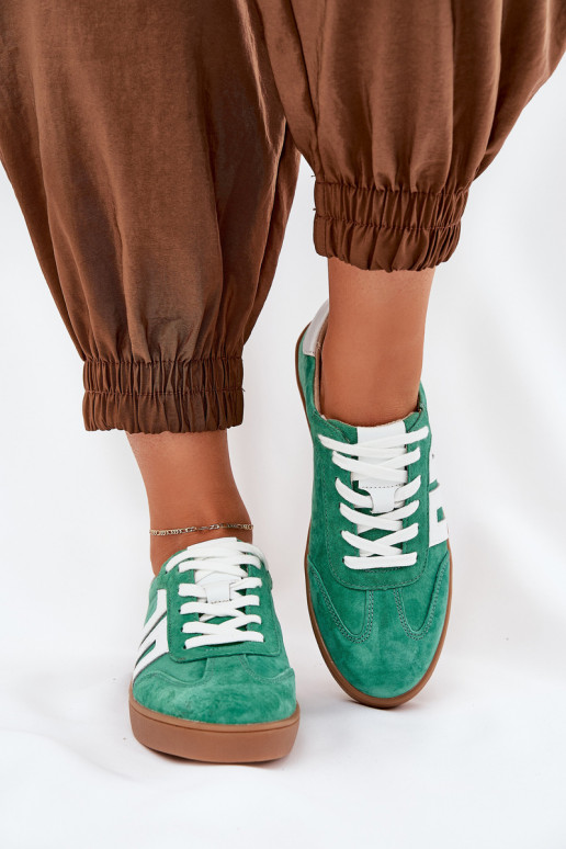 À modalo de tênis tênis de camurça Vinceza 79517 cor verde