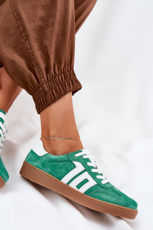 À modalo de tênis tênis de camurça Vinceza 79517 cor verde