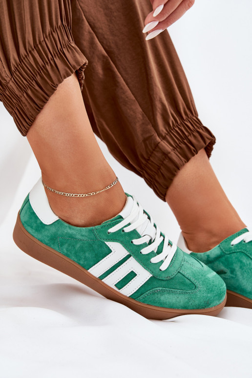 À modalo de tênis tênis de camurça Vinceza 79517 cor verde