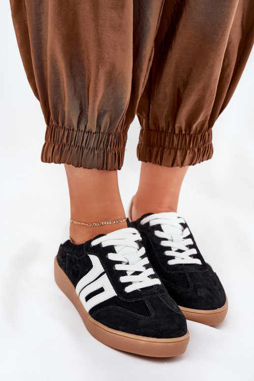 À modalo de tênis tênis de camurça Vinceza 79517 cor preta À modalo de tênis tênis de camurça Vinceza 79517 cor preta