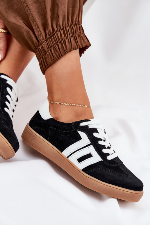 À modalo de tênis tênis de camurça Vinceza 79517 cor preta À modalo de tênis tênis de camurça Vinceza 79517 cor preta