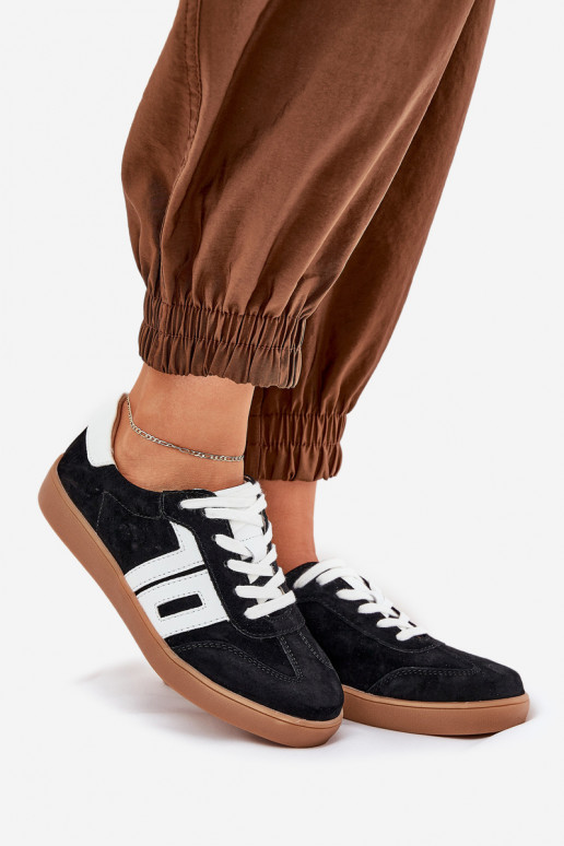 À modalo de tênis tênis de camurça Vinceza 79517 cor preta À modalo de tênis tênis de camurça Vinceza 79517 cor preta