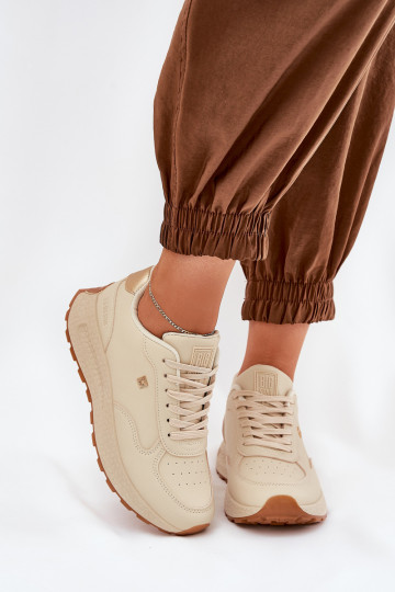  tênis Feminino Big Star RR274630 HI-POLY SYSTEM bege