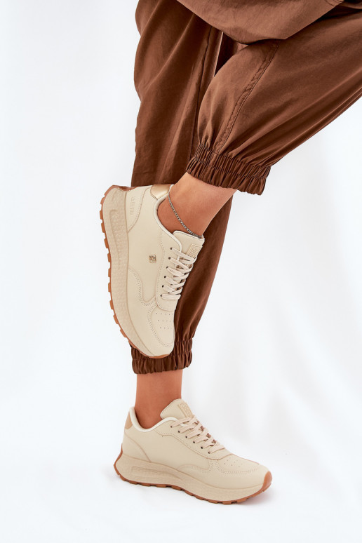  tênis Feminino Big Star RR274630 HI-POLY SYSTEM bege