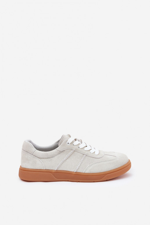 de camurça Baixo À modalo de tênis Feminino cor cinza Paliana