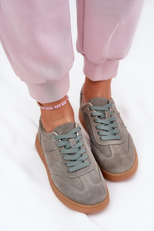 de camurça Baixo À modalo de tênis Feminino cor verde Paliana de camurça Baixo À modalo de tênis Feminino cor verde Paliana