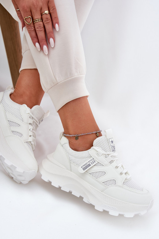 tênis À modalo de tênis Feminino Em uma sola grossa cor branca Prononice tênis À modalo de tênis Feminino Em uma sola grossa cor branca Prononice
