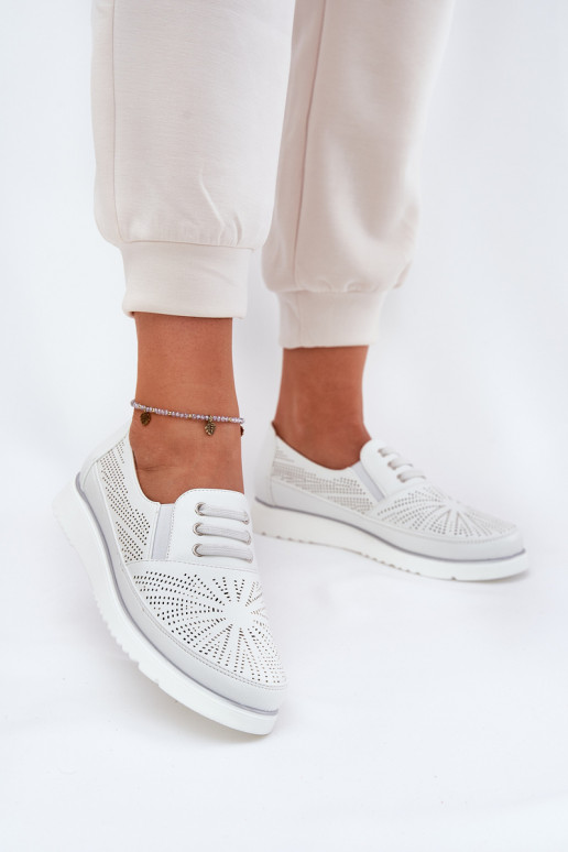 sapato Feminino Um modelo atraente com elementos abertos cor branca Azethia sapato Feminino Um modelo atraente com elementos abertos cor branca Azethia