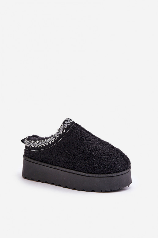 Botas de neve femininas pretas com... Botas de neve femininas pretas com...