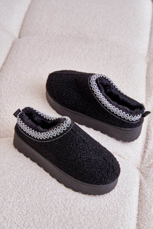 Botas de neve femininas pretas com... Botas de neve femininas pretas com...
