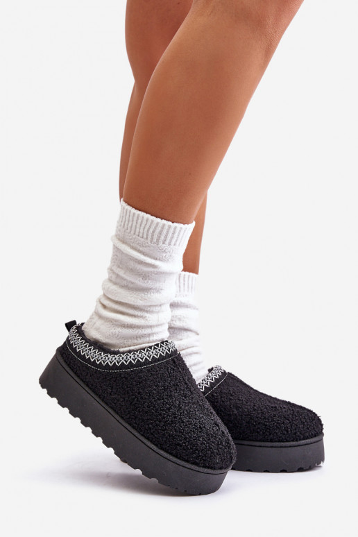 Botas de neve femininas pretas com... Botas de neve femininas pretas com...