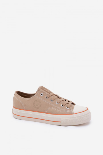 Sapatos de lazer masculinos cor areia com plataforma Big Star RR174323