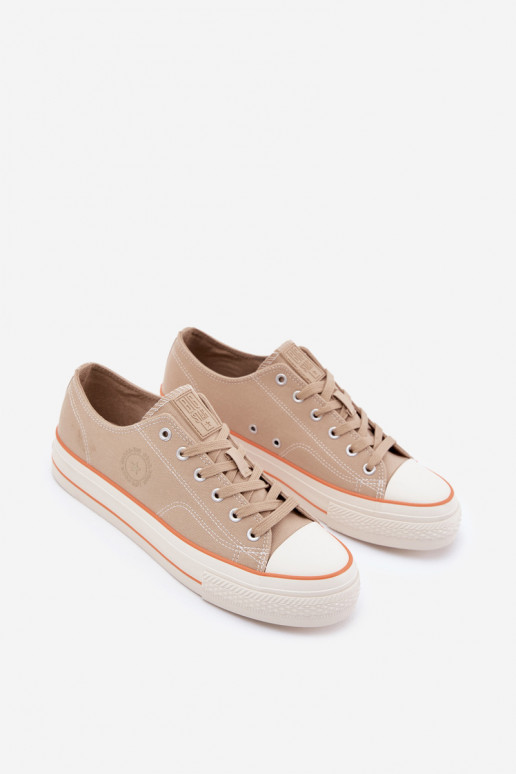 Sapatos casuais masculinos com uma plataforma Big Star RR174323 bege