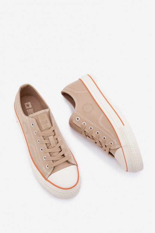 Sapatos casuais masculinos com uma plataforma Big Star RR174323 bege