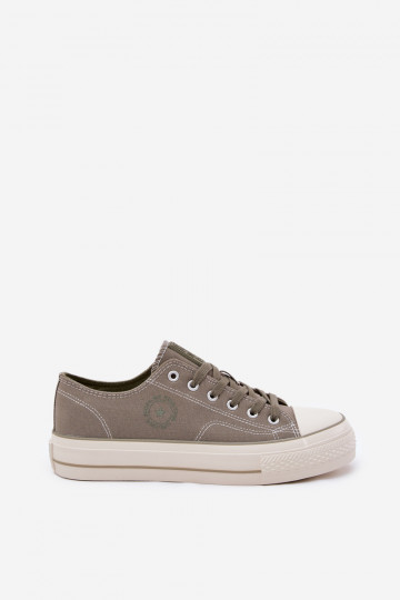 Sapatos casuais masculinos com uma plataforma Big Star RR174325 cor verde 2