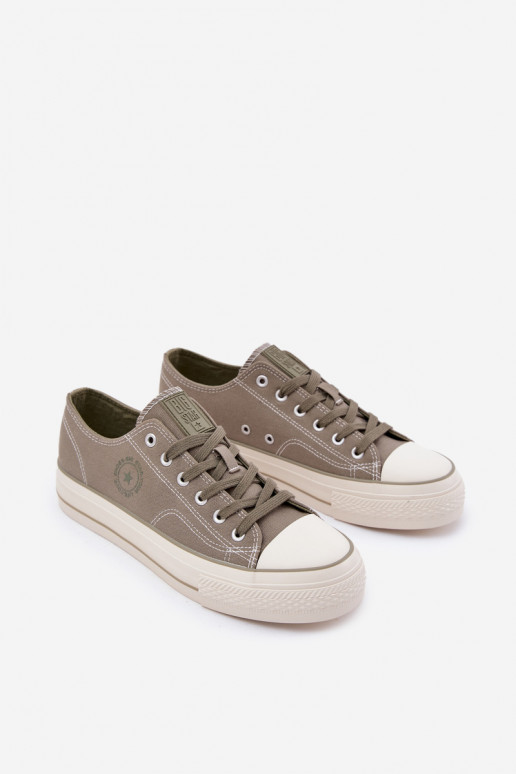 Sapatos casuais masculinos com uma plataforma Big Star RR174325 cor verde