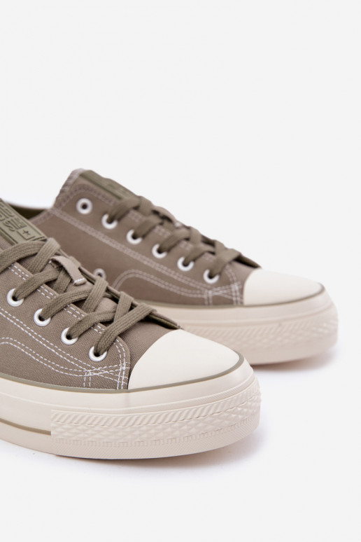 Sapatos casuais masculinos com uma plataforma Big Star RR174325 cor verde