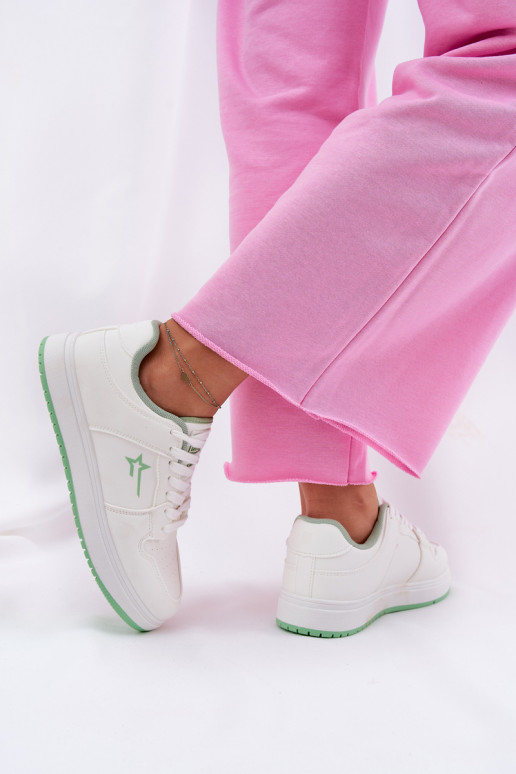 À modalo de tênis Feminino Big Star RR274A246 HI-POLY SYSTEM cor branca