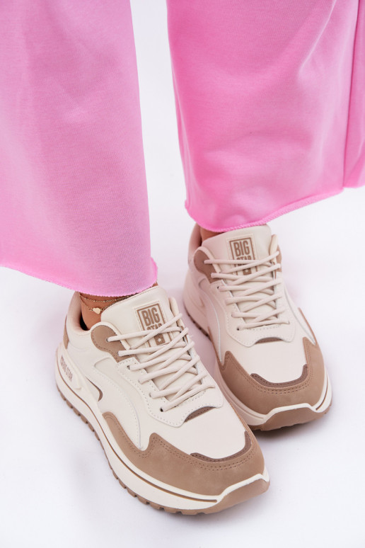 À modalo de tênis Feminino Big Star RR274A216 HI-POLY SYSTEM bege