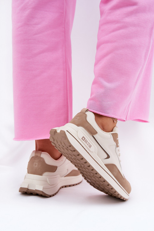 À modalo de tênis Feminino Big Star RR274A216 HI-POLY SYSTEM bege