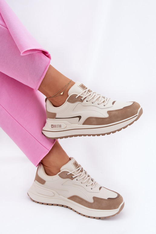 À modalo de tênis Feminino Big Star RR274A216 HI-POLY SYSTEM bege